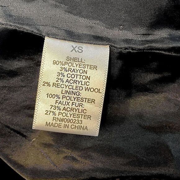 Kirra by PacSun, Multicolored, Lined, Recycled Wool, Hooded Jacket. Size XS - Picture 4 of 8